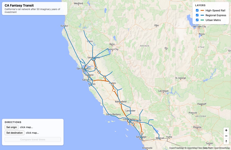 Screenshot of CA fantasy transit